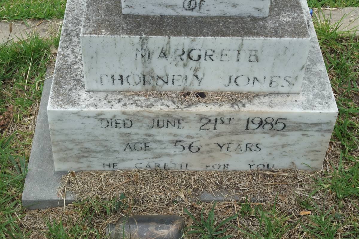 JONES Margrete Thornely  -1985