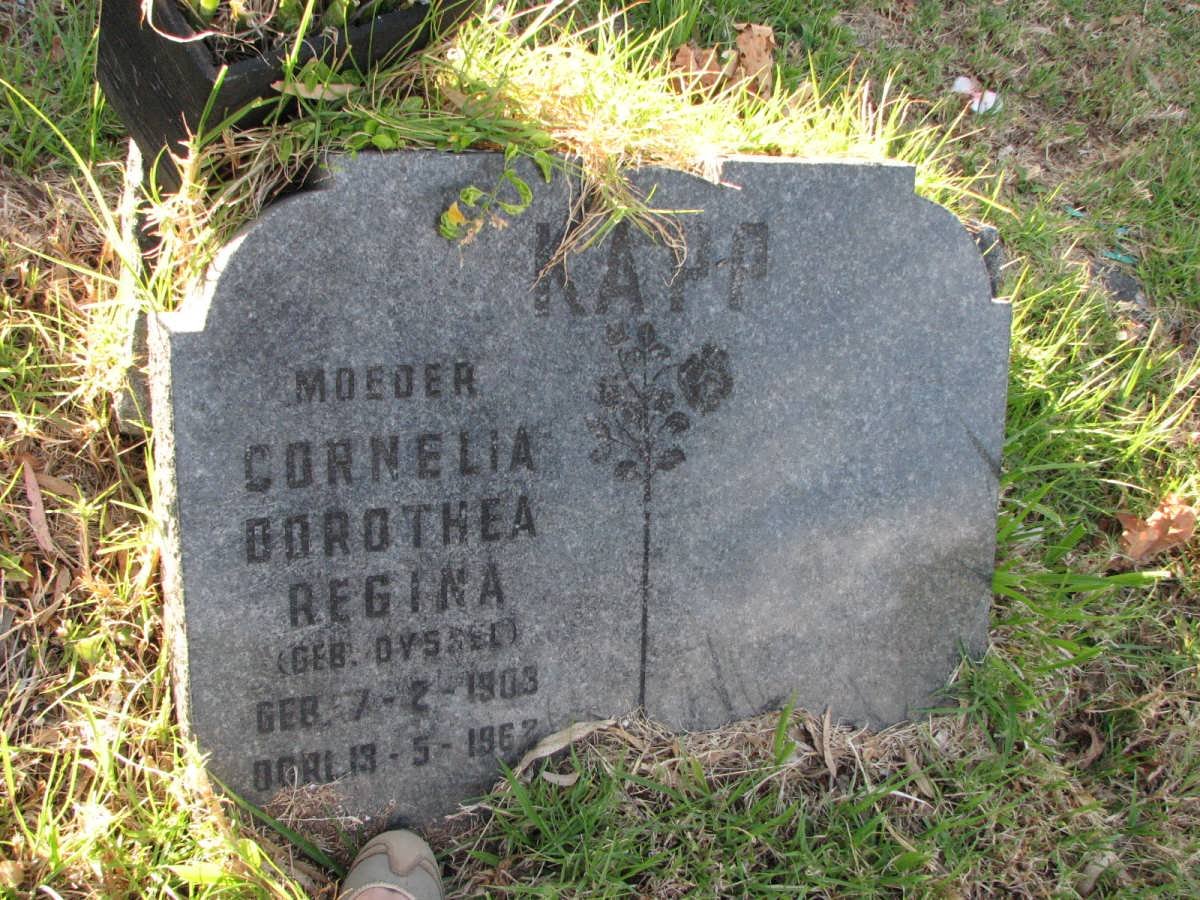 KAPP Cornelia Dorothea Regina nee DYSSEL 1903-1962