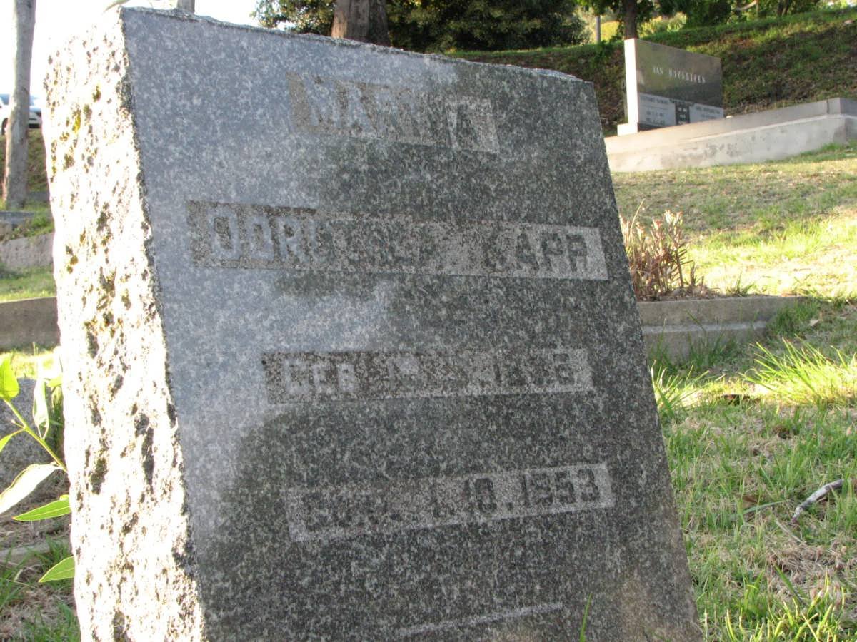 KAPP Martha Dorothea 1885-1953