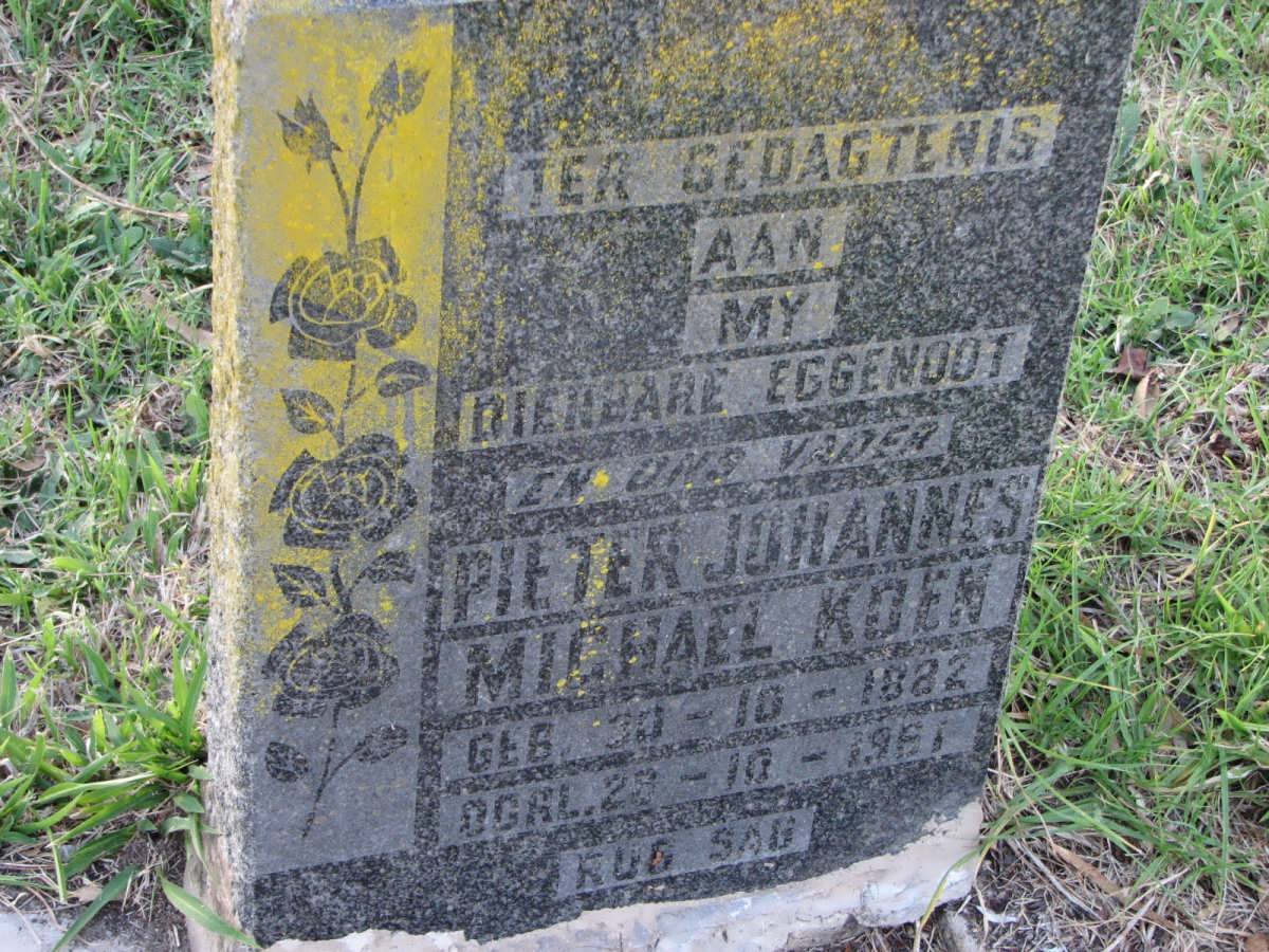 KOEN Pieter Johannes Michael 1882-1961