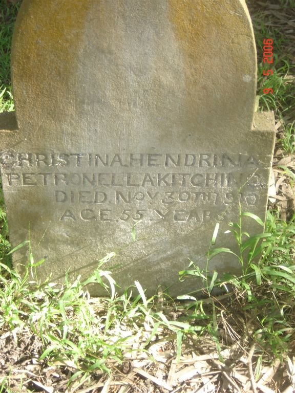 KITCHING Christina Hendrina Petronella -1910
