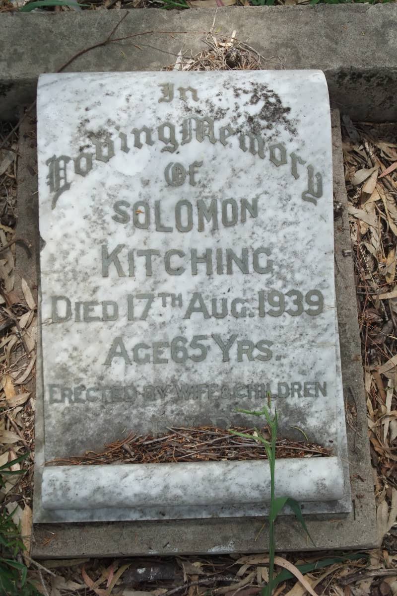KITCHING Solomon -1939