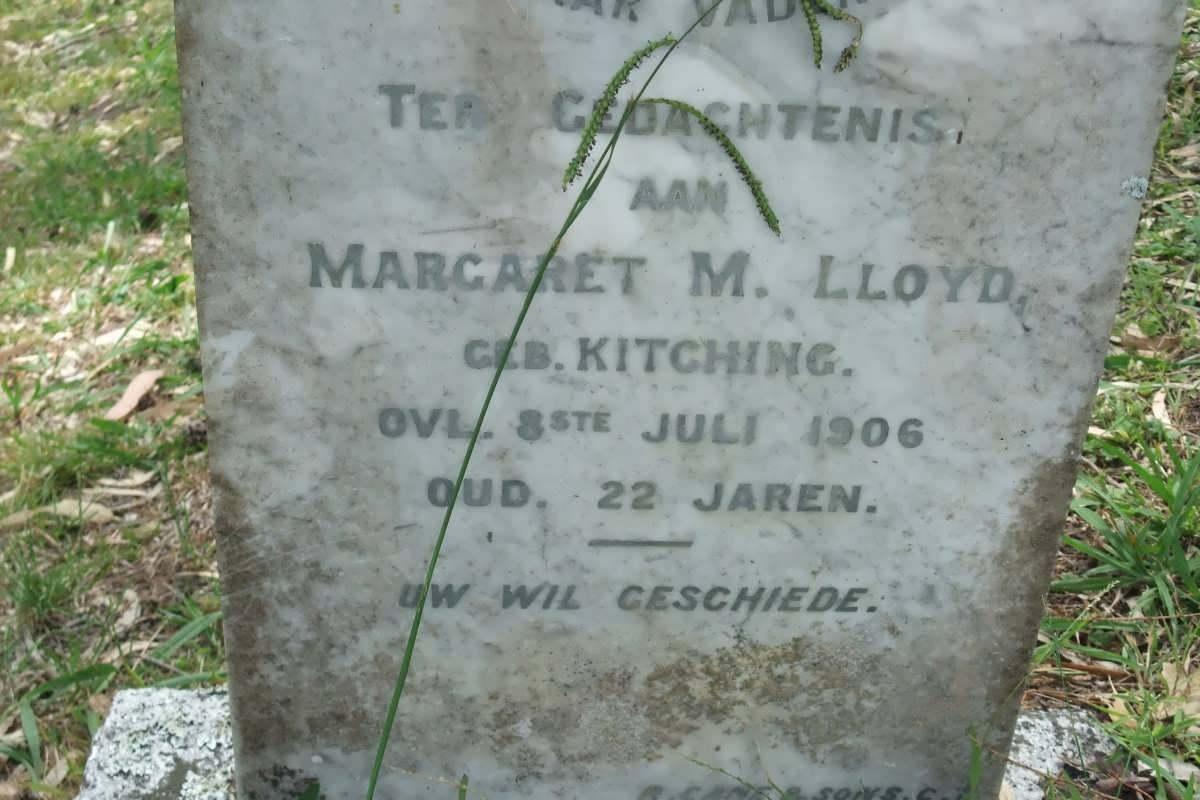 LLOYD Margaret M. nee KITCHING -1906