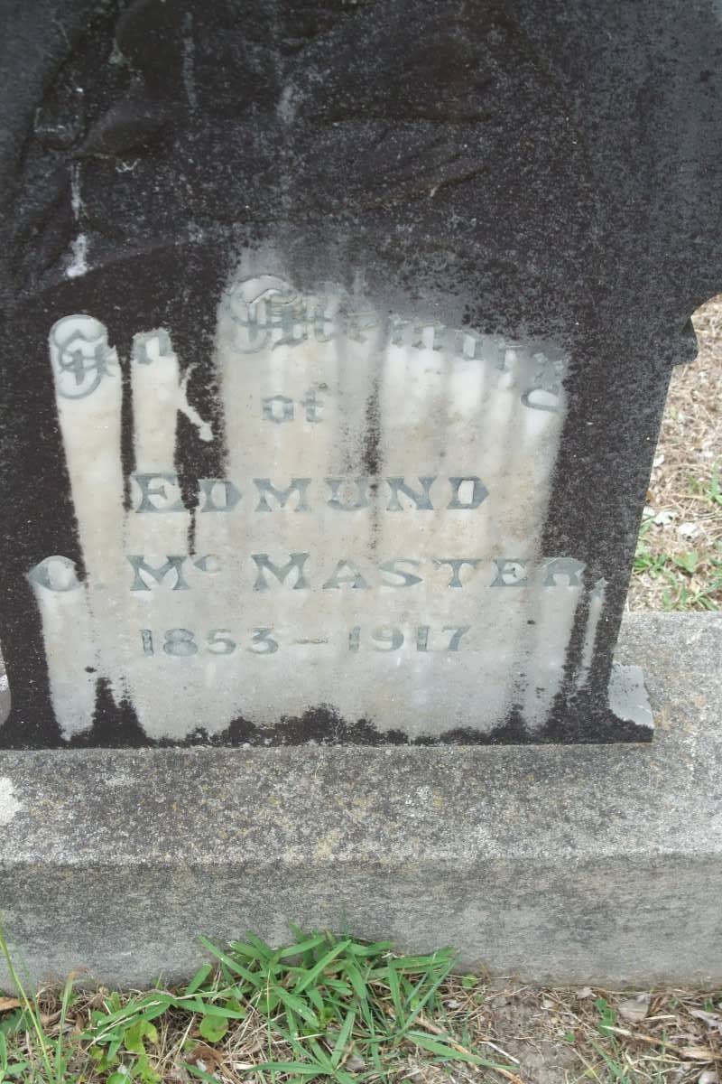 MCMASTER Edmund 1853-1917