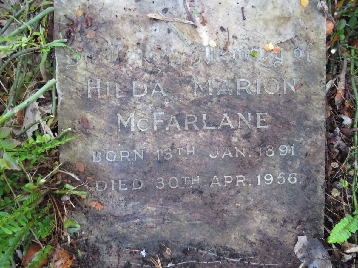 MCFARLANE Hilda Marion 1891-1956