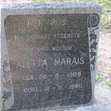 MARAIS Aletta 1908-1960