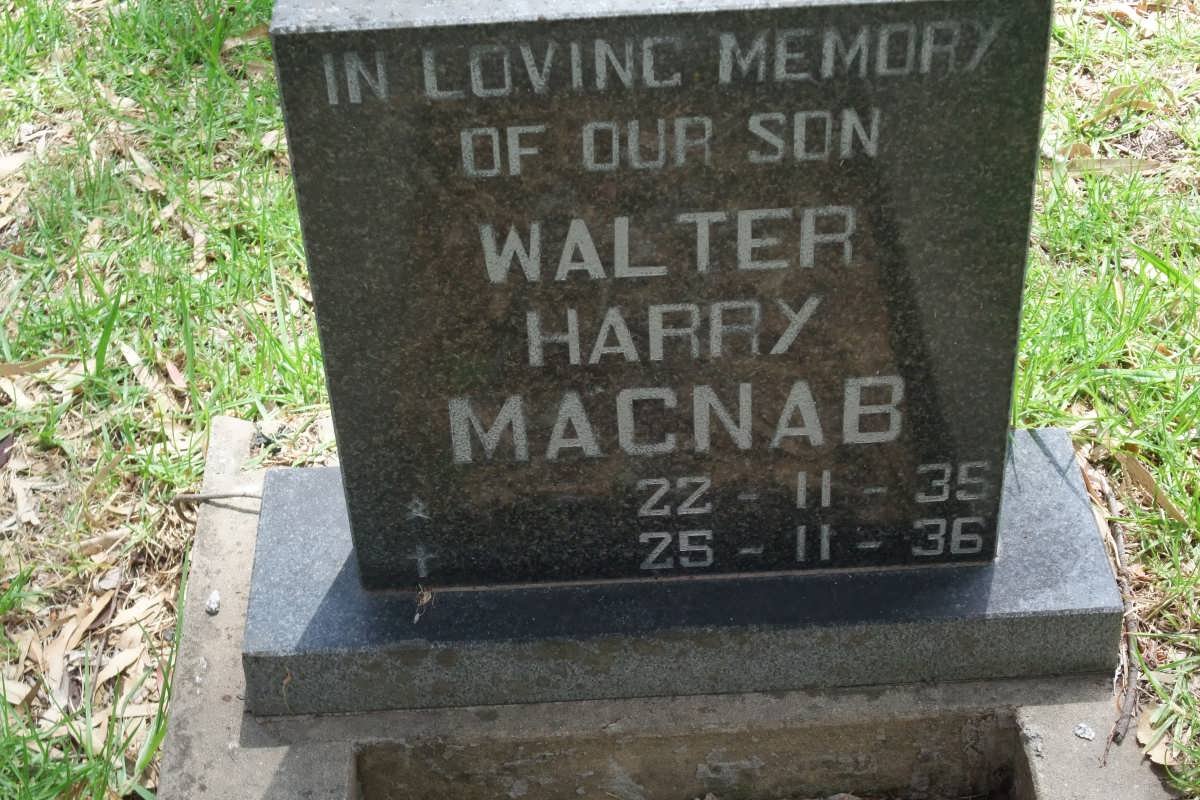 MACNAB Walter Harry 1935-1936
