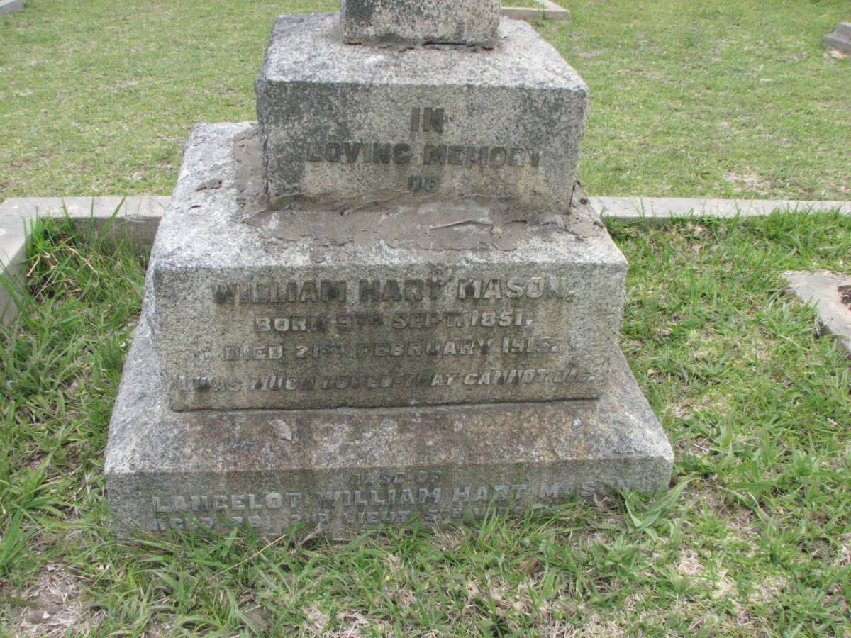 MASON William Hart 1851-1915 :: MASON Lancelot William Hart 