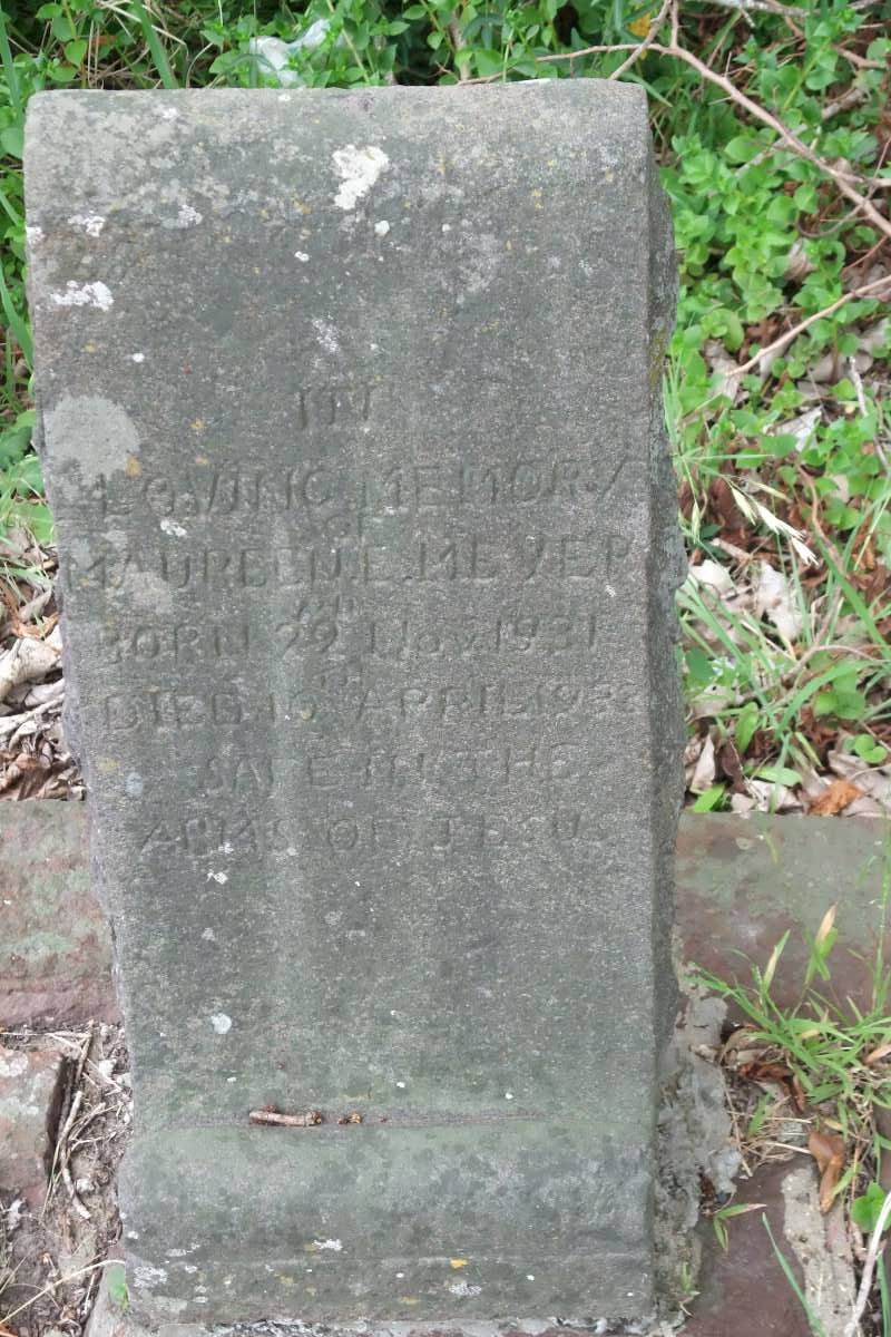 MEYER Maureen E. 1931-193?