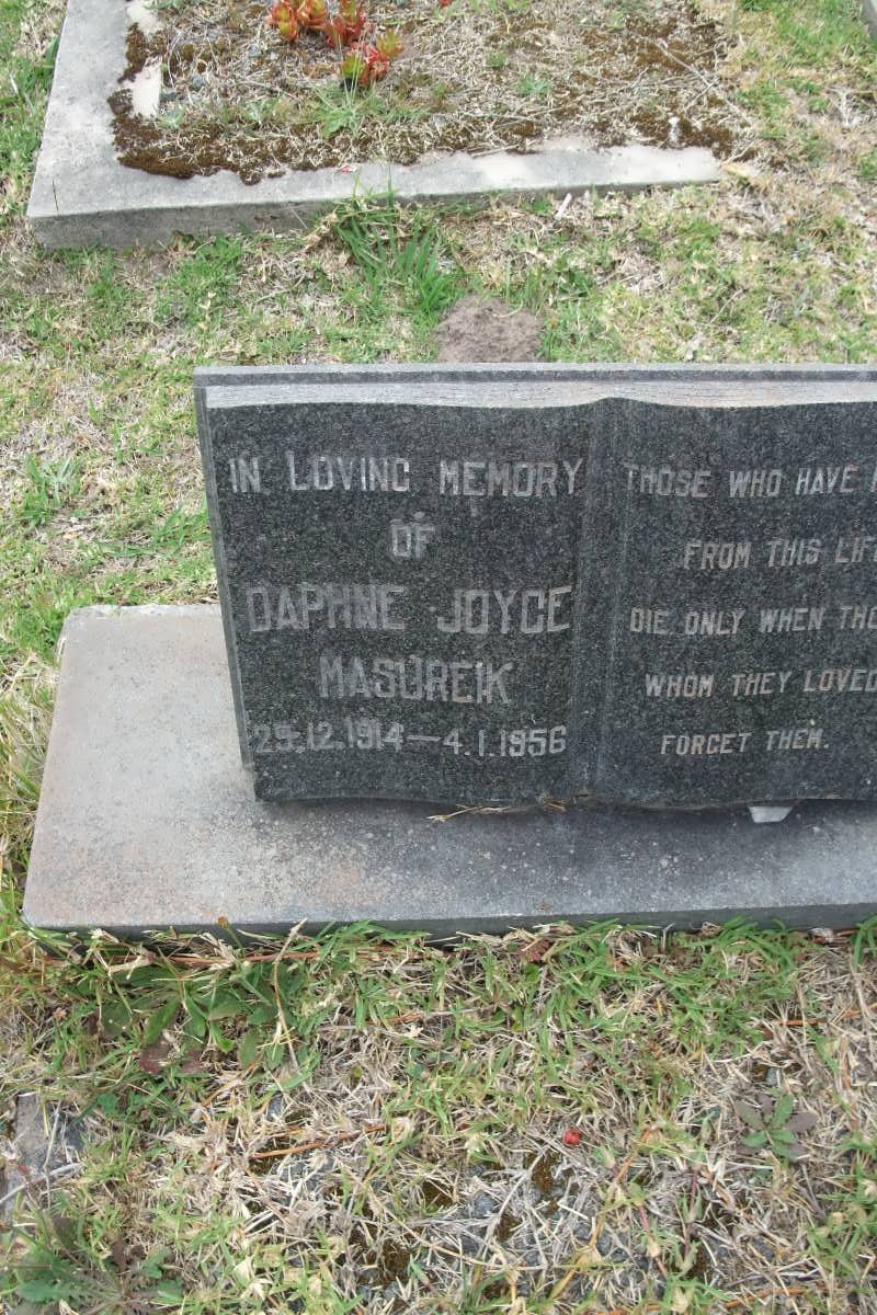 MASUREIK Daphne Joyce 1914-1956