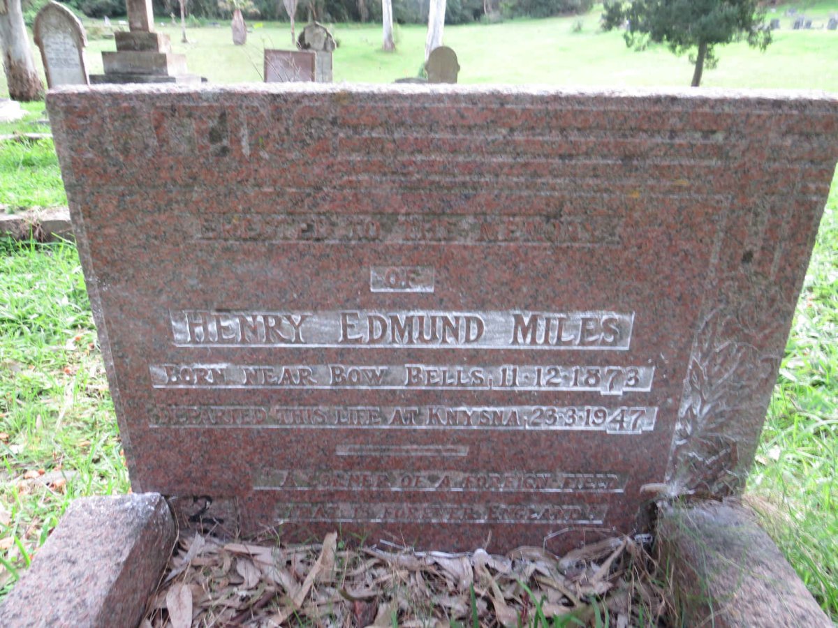 MILES Henry Edmund 1873-1947