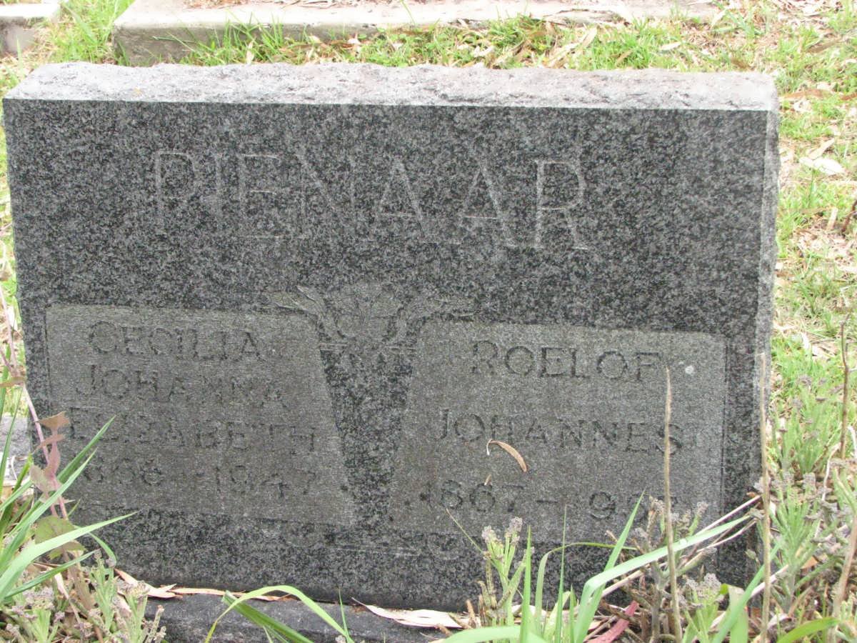 PIENAAR Roelof Johannes 1867-1957 &amp; Cornelia Johanna Elizabeth 1886-1947