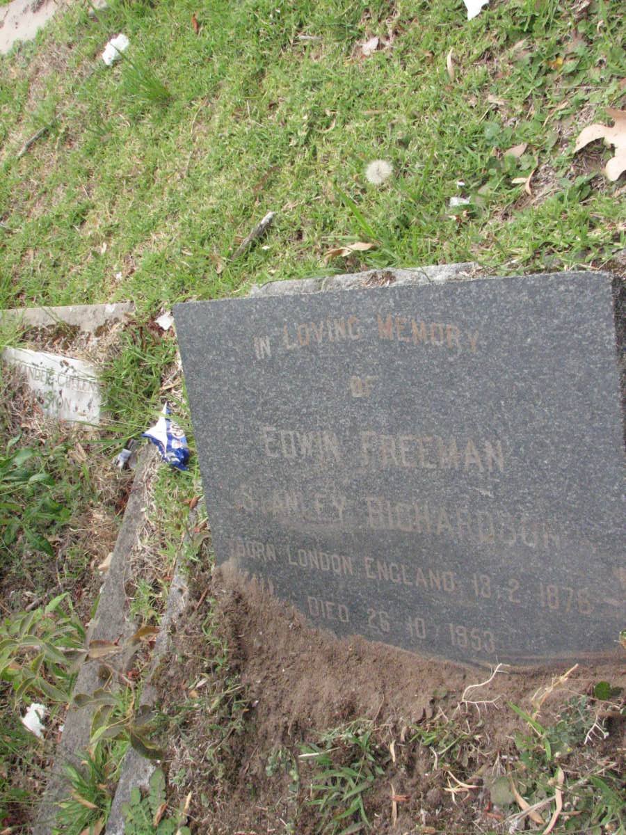 RICHARDSON Edwin Freeman Stanley 1878-1950