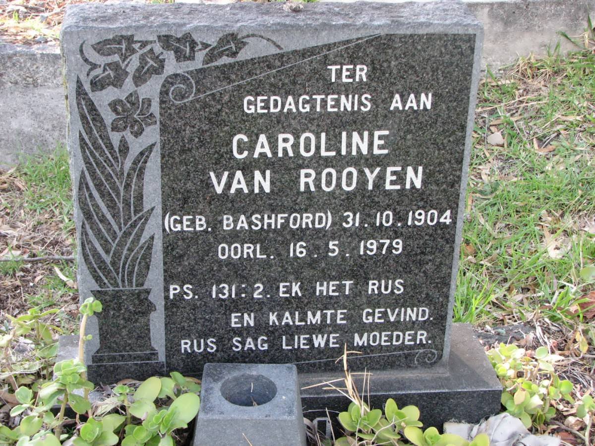 ROOYEN Caroline, van nee BASHFORD 1904-1979