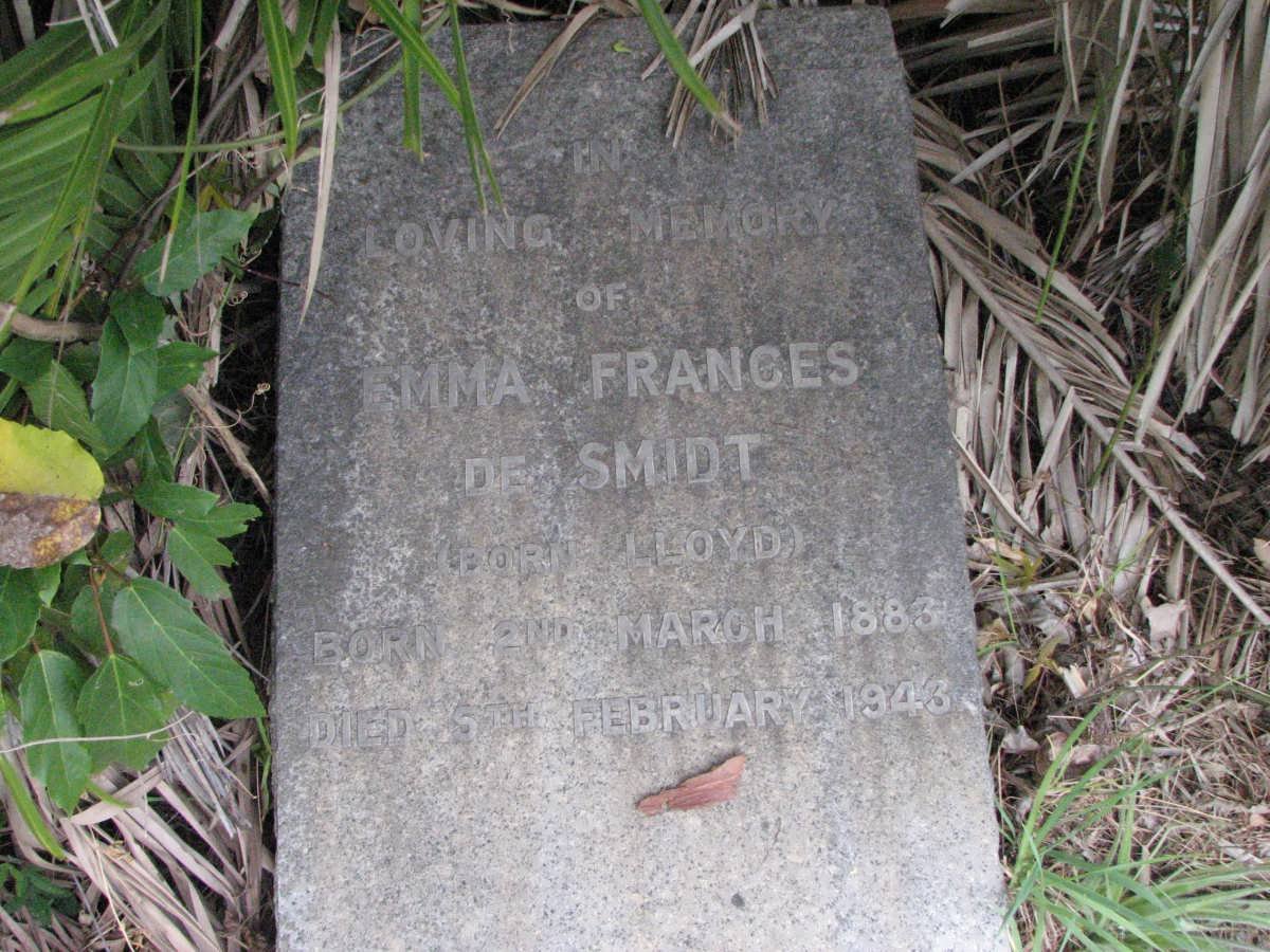SMIDT Emma Francis, de nee LLOYD 1883-1943