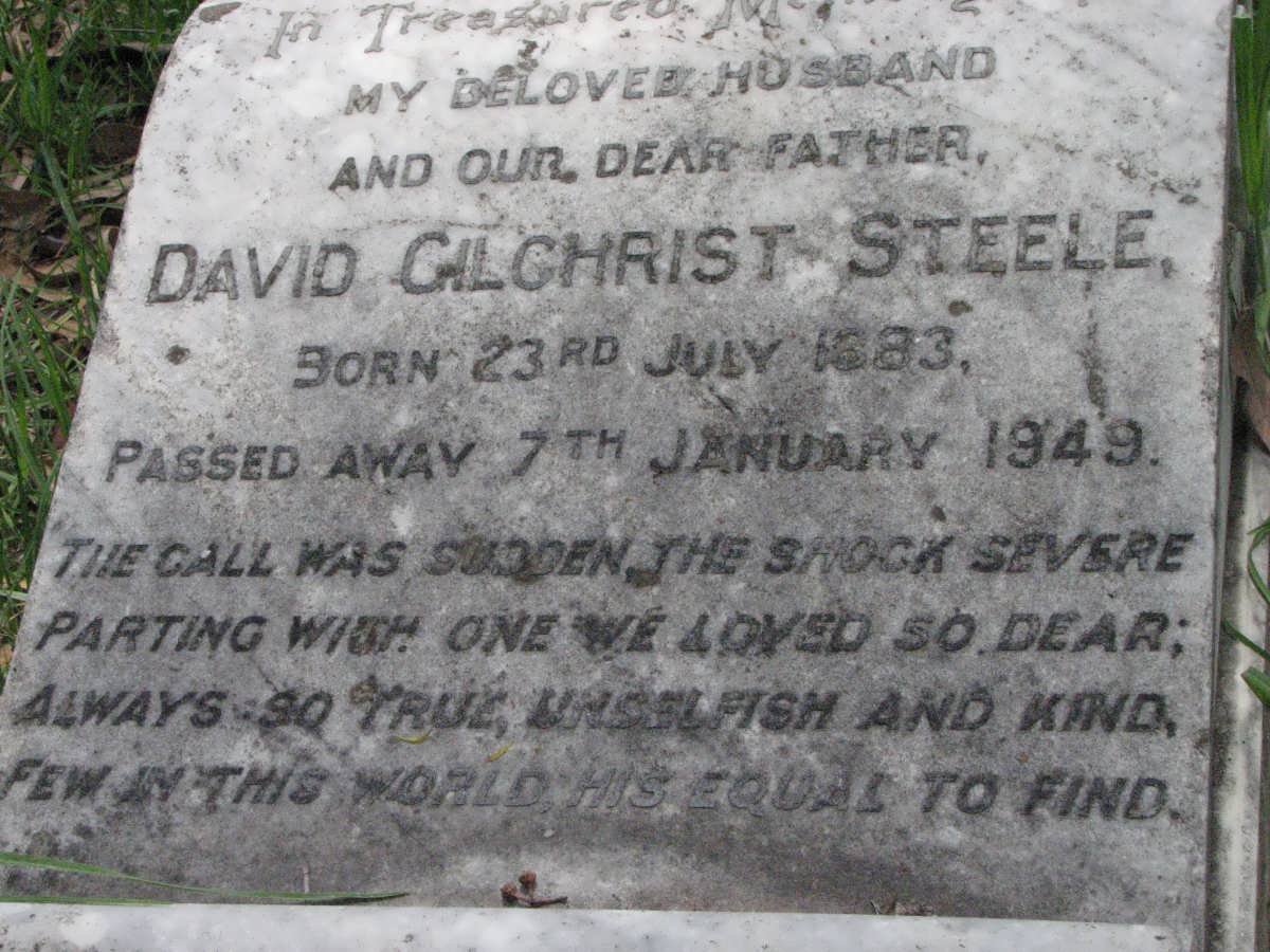 STEELE David Gilchrist 1883-1949