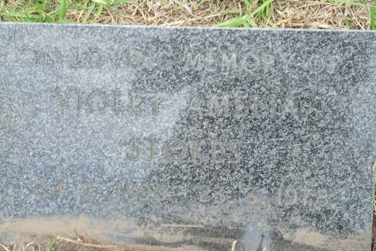 STOKES Violet Amelia 1895-1978