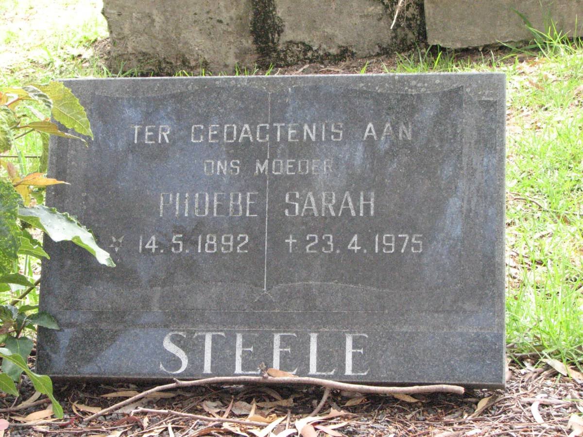 STEELE Phoebe Sarah 1892-1975