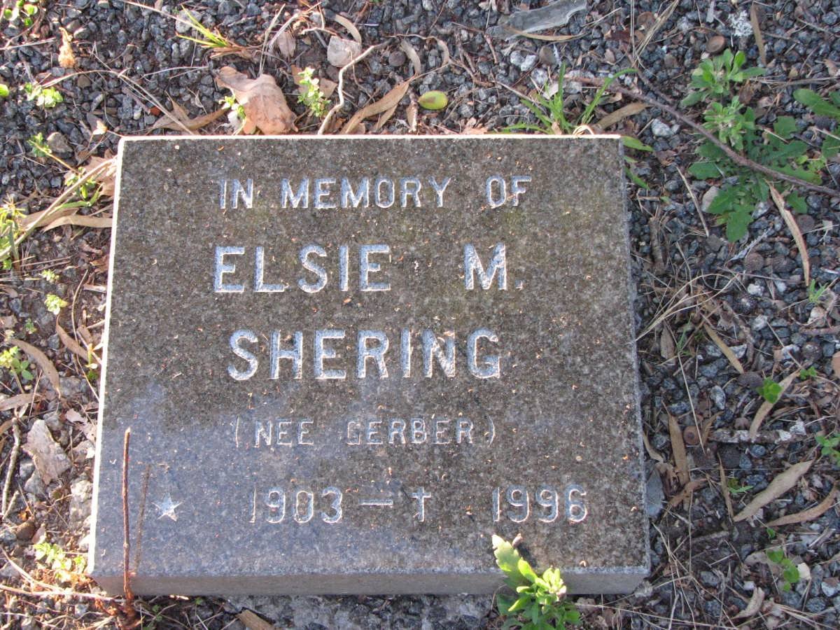 SHERING Elsie M. 1903-1996