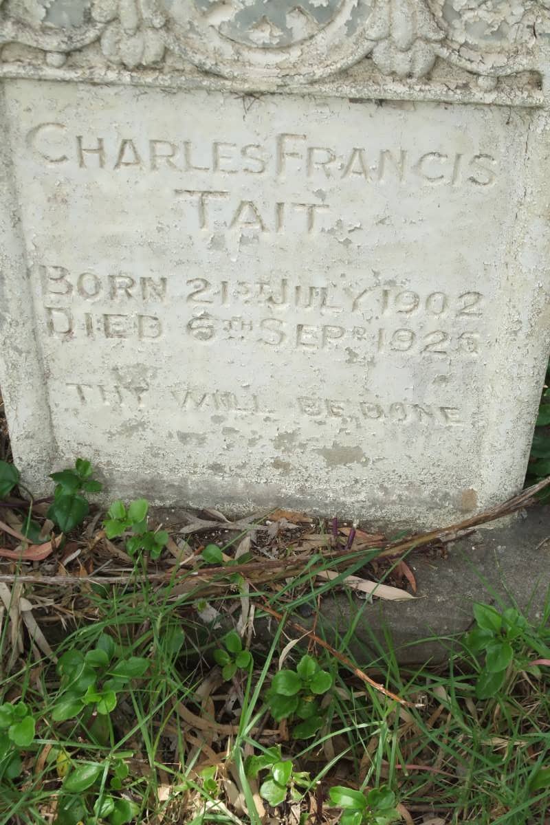 TAIT Charles Francis 1902-1925