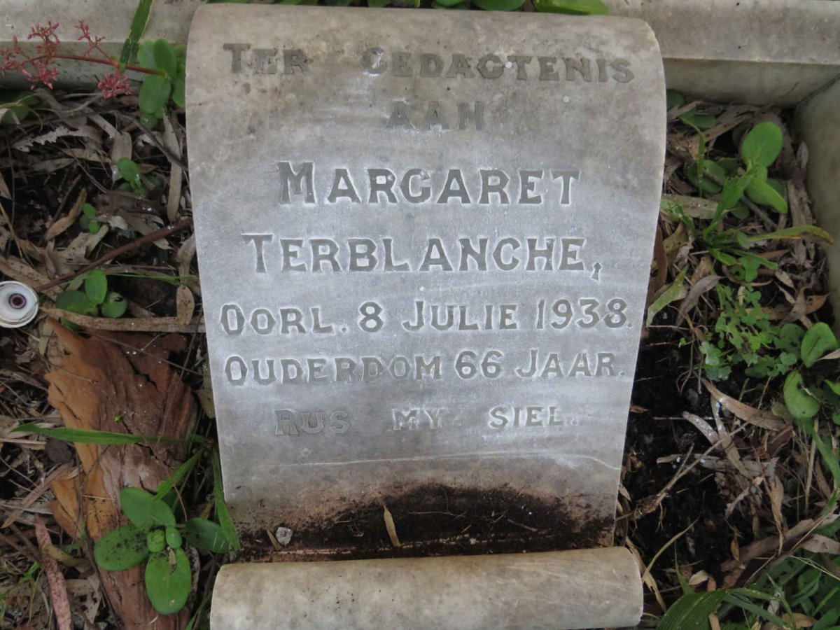 TERBLANCHE Margaret -1938