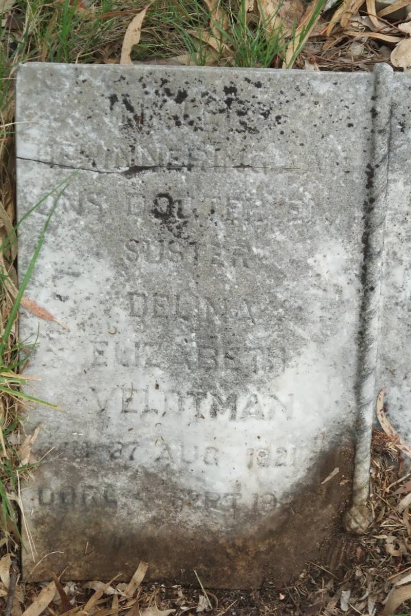 VELDTMAN Delina Elizabeth 1921-19?