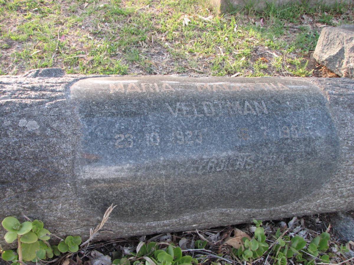 VELDTMAN Maria Magrietha 1925-195?