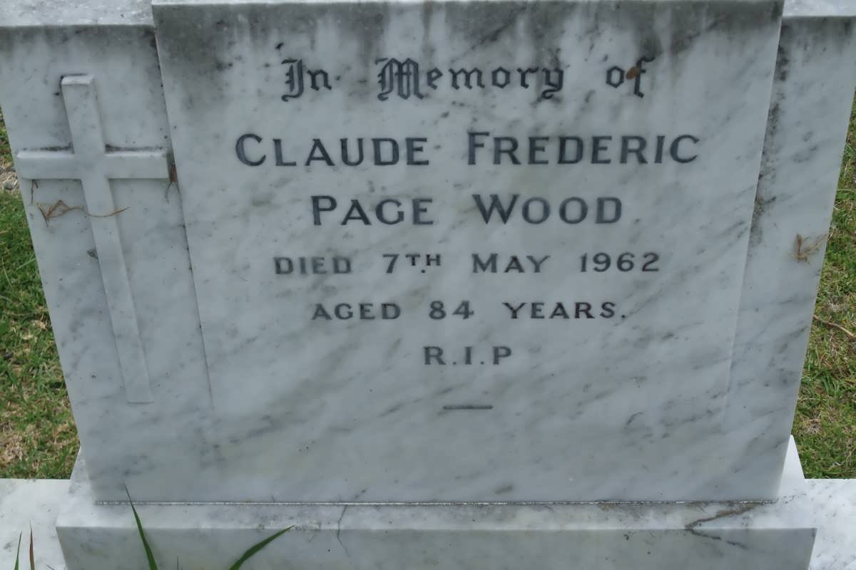 WOOD Claude Frederic Page -1962