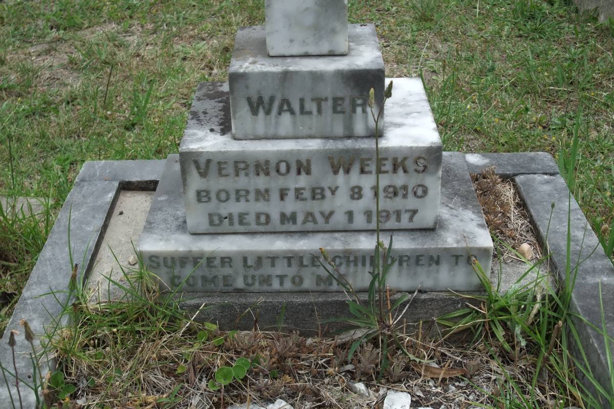 WEEKS Walter Vernon 1910-1917