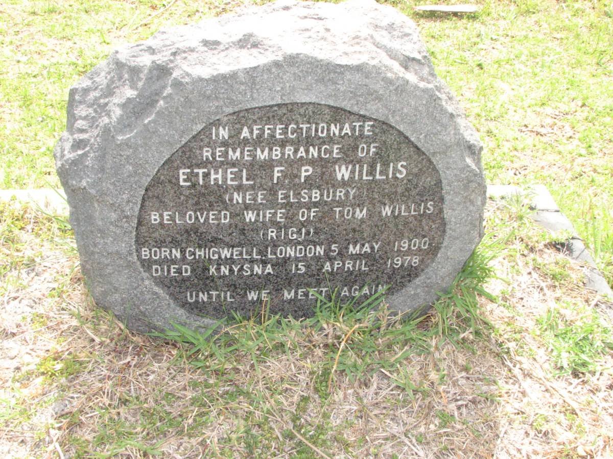 WILLIS Ethel F.P. 1900-1978