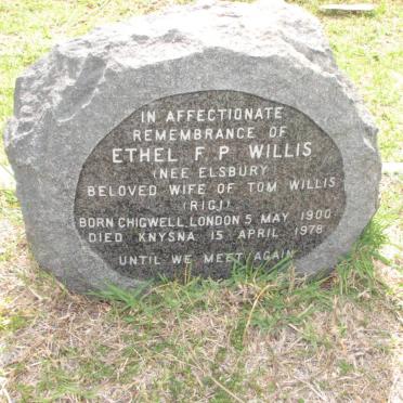 WILLIS Ethel F.P. 1900-1978