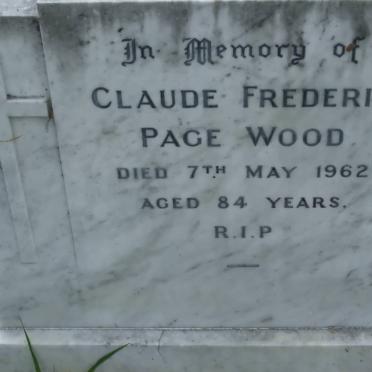 WOOD Claude Frederic Page -1962