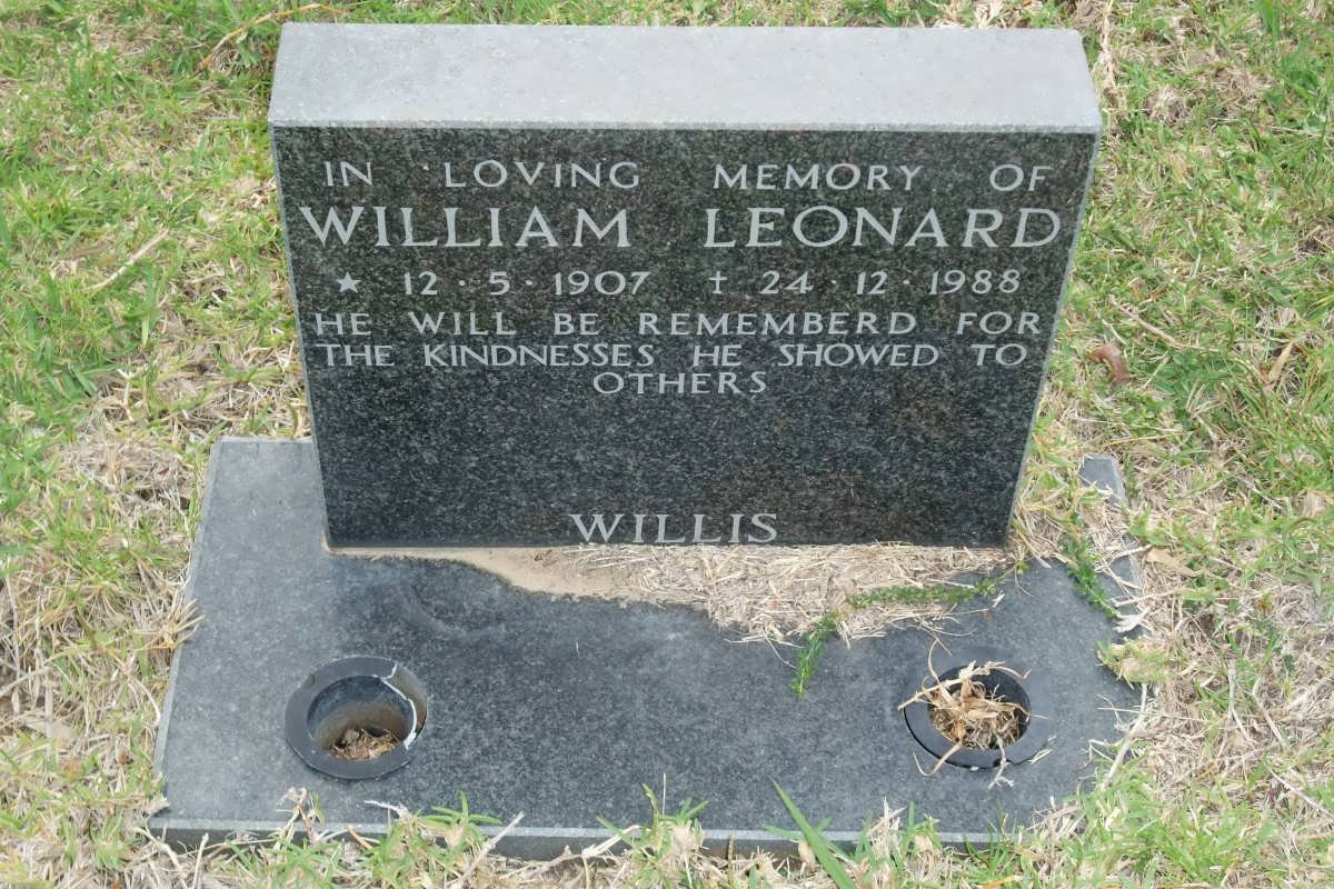 WILLIS William Leonard 1907-1988
