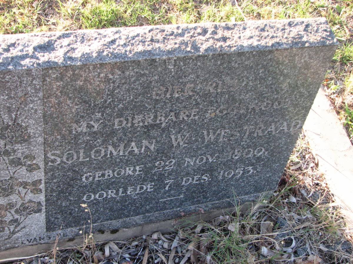 WESTRAAD Soloman W. 1899-1953