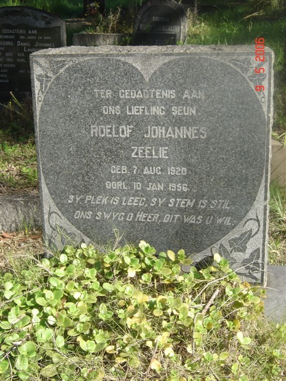 ZEELIE Roelof Johannes 1920-1956