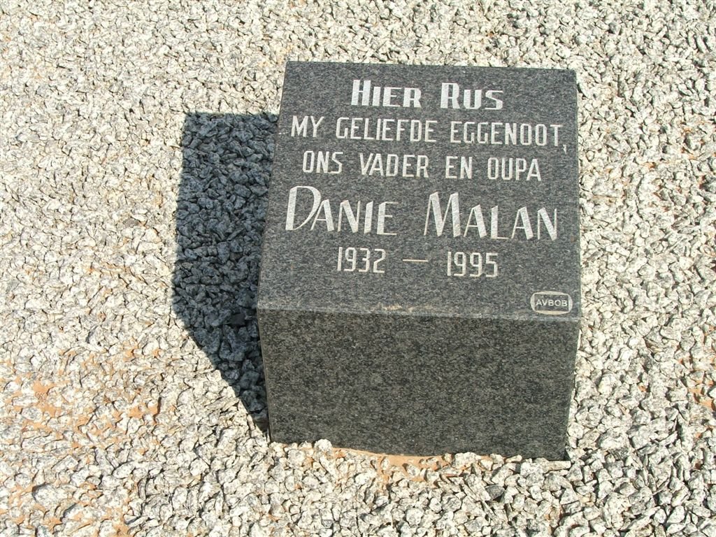 MALAN Danie 1932-1995