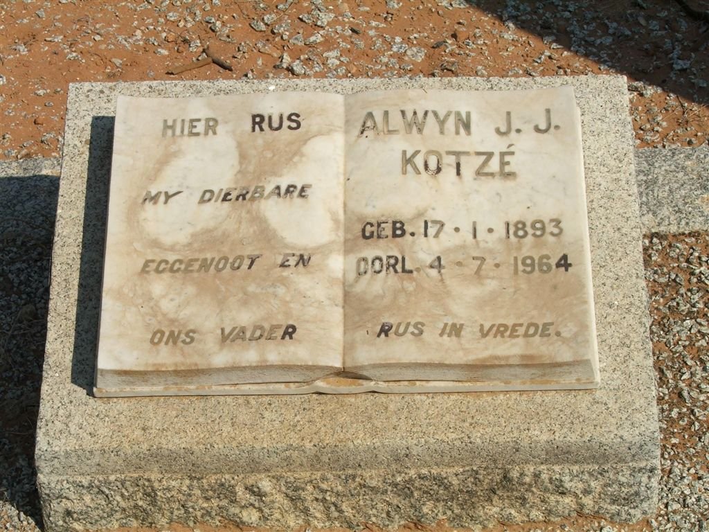 KOTZÉ Alwyn J.J. 1893-1964