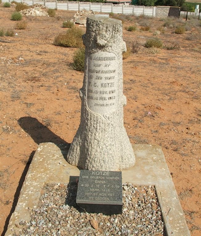 KOTZÉ P.G. 1908-1952 &amp; Enna 1916-1999