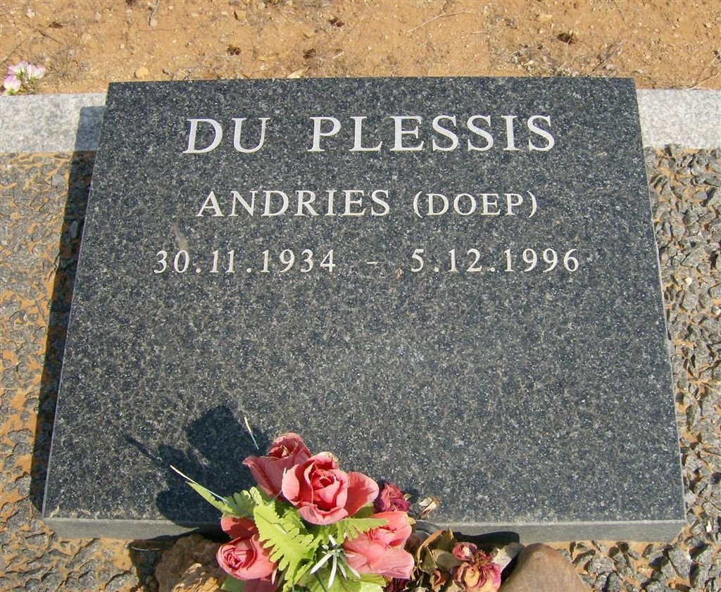 PLESSIS Andries, du 1934-1996