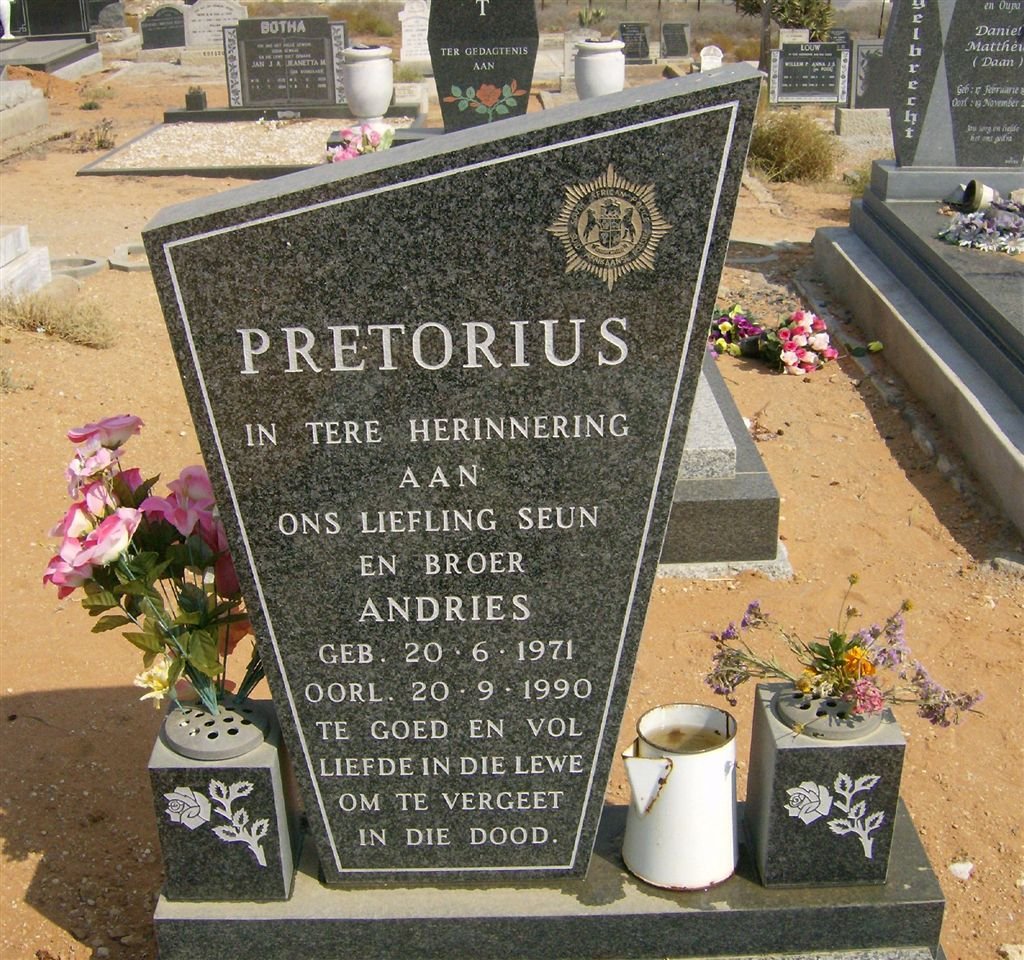 PRETORIUS Andries 1971-1990