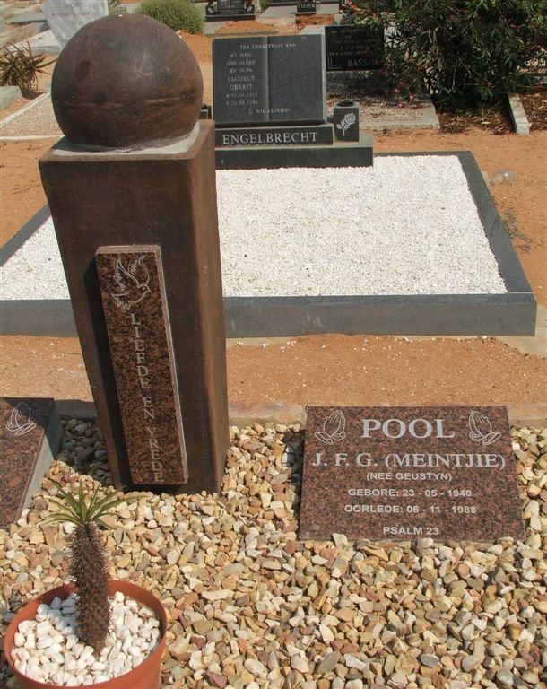POOL J.F.G. nee GEUSTYN 1940-1988
