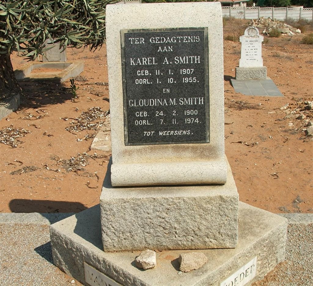 SMITH Karel A. 1907-1955 &amp; Gloudina M. 1900-1974
