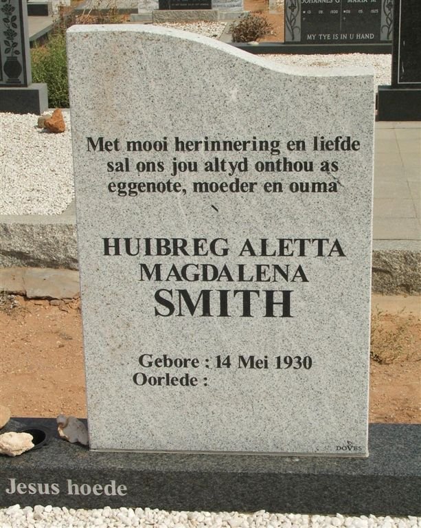 SMITH Huibreg Aletta Magdalena 1930-