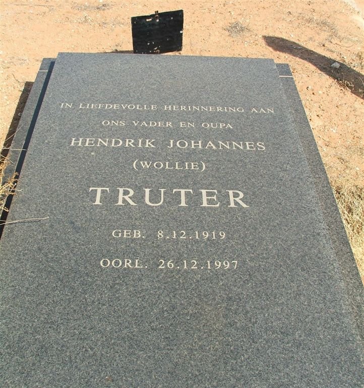 TRUTER Hendrik Johannes 1919-1997