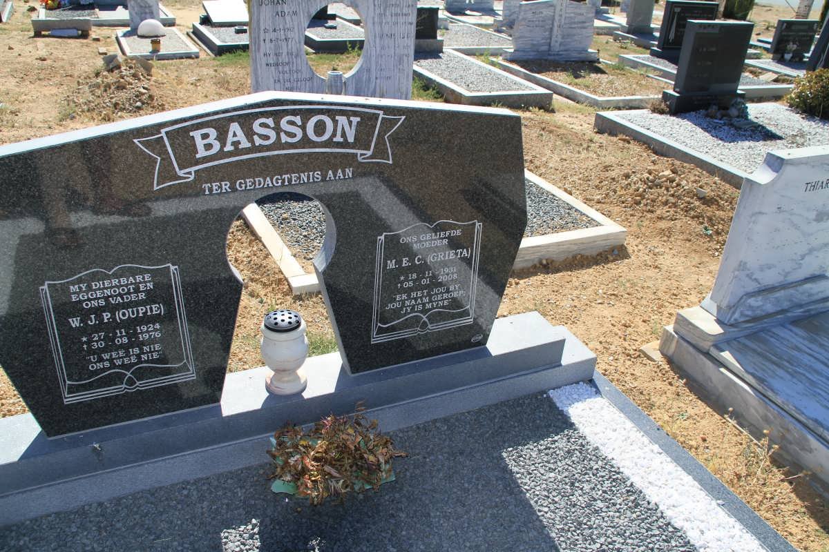 BASSON W.J.P. 1924-1976 &amp; M.E.C. 1931-2008