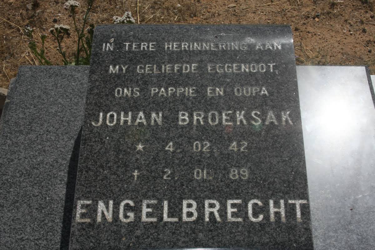 ENGELBRECHT Johan Broeksak 1942-1989