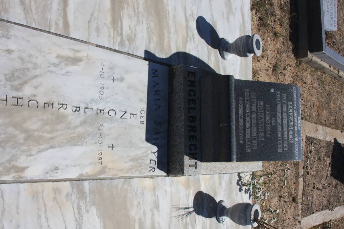 ENGELBRECHT Johannes 1875-1956 &amp; Elizabeth 1874-1949 :: SAWYER Maria nee ENGELBRECHT 1905-1987