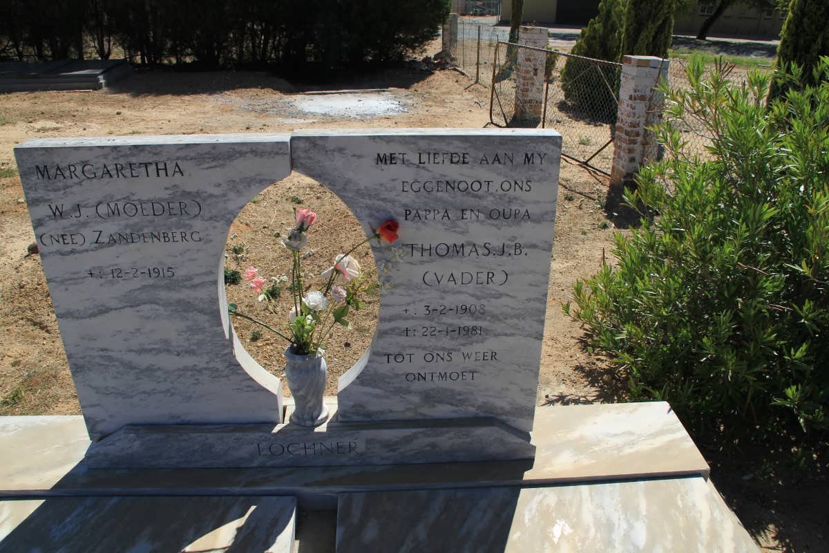LOCHNER Thomas J.B. 1908-1981 &amp; Margaretha W.J. ZANDENBERG  1915-