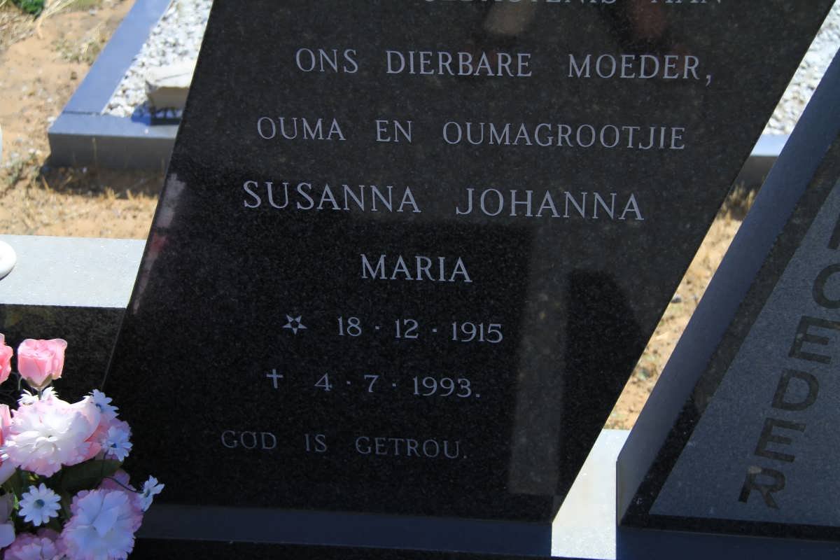 MOSTERT Susanna Johanna Maria 1915-1993