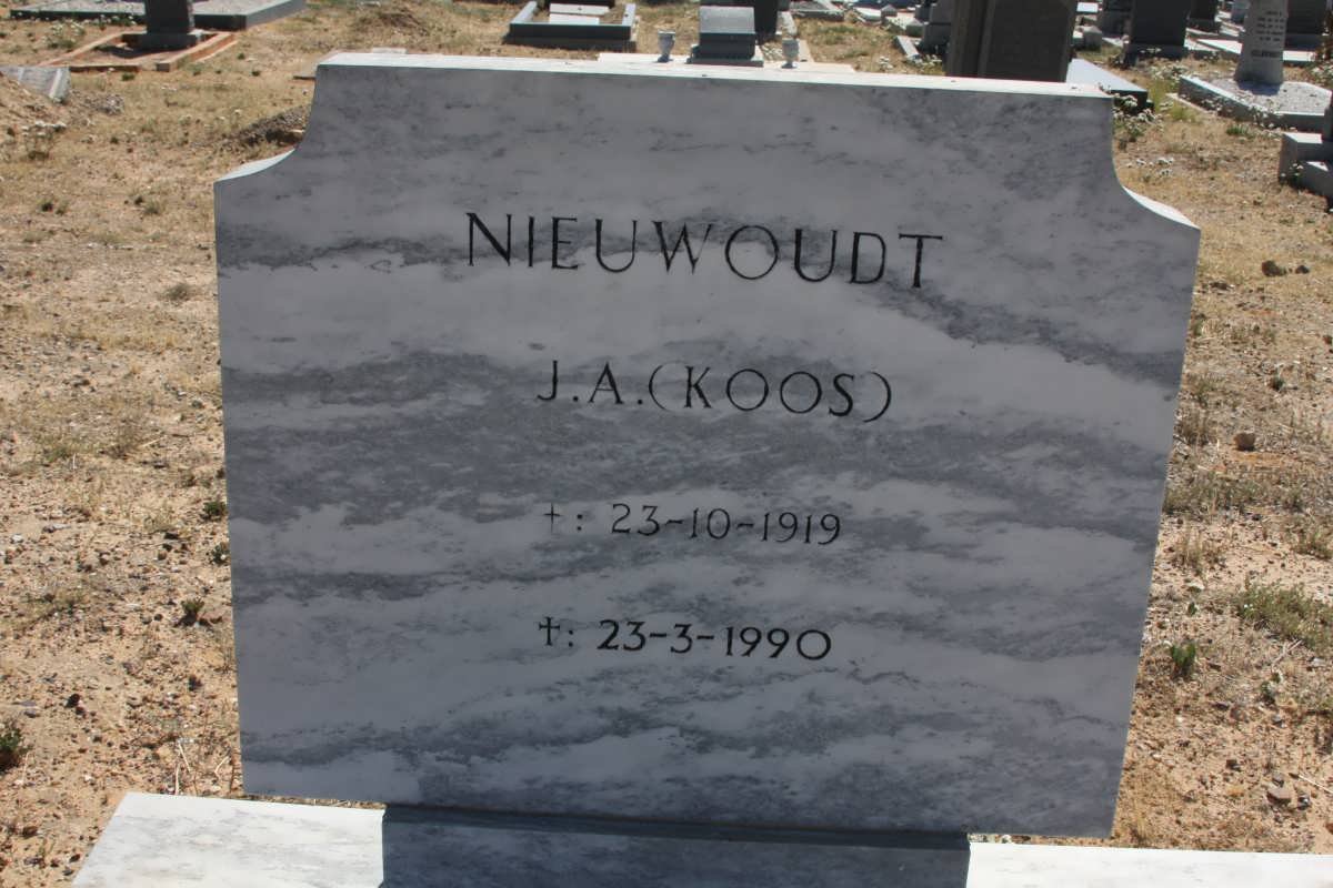 NIEUWOUDT J.A. 1919-1990